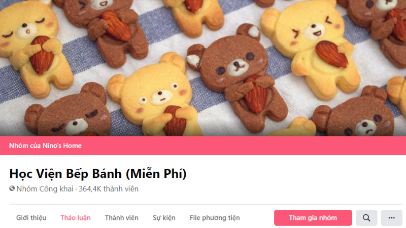 Nhóm Học Viện Bếp Bánh (Miễn Phí) 
